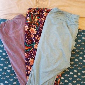 3 pairs Lularoe TC leggings